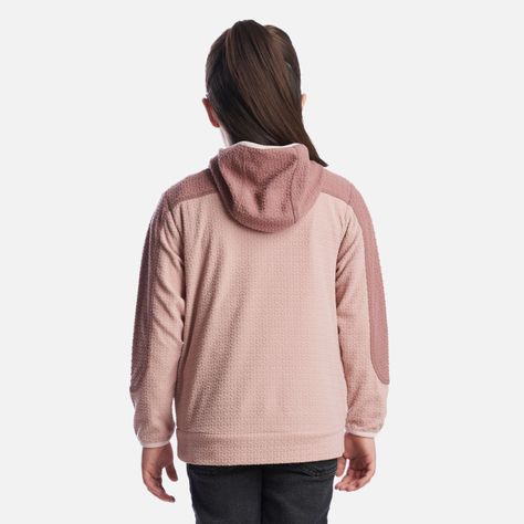 Poleron Niña Saltamontes Nano-F 1/4 Zip Hoody Palo Rosa Lippi-3