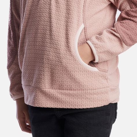 Poleron Niña Saltamontes Nano-F 1/4 Zip Hoody Palo Rosa Lippi-5