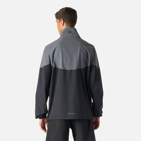 Chaqueta Hombre Tempo Full Zip Windbreaker Negro Vulcano-3