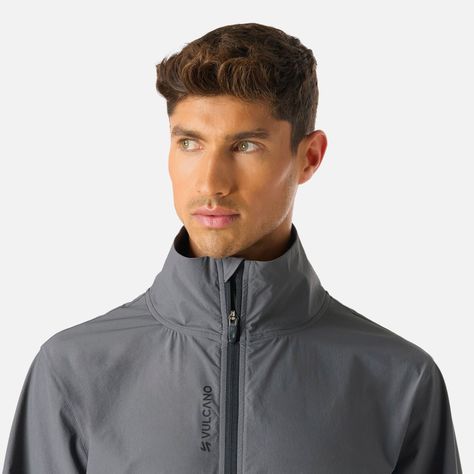 Chaqueta Hombre Tempo Full Zip Windbreaker Negro Vulcano-4