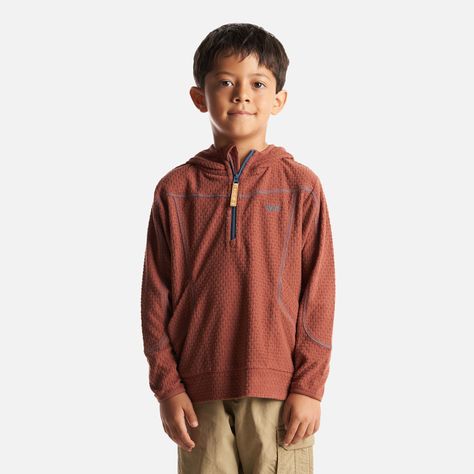 Poleron Niño Saltamontes Nano-F 14 Zip Hoody Terracota Lippi I23-1