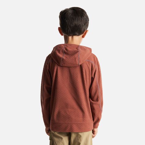 Poleron Niño Saltamontes Nano-F 14 Zip Hoody Terracota Lippi I23-3