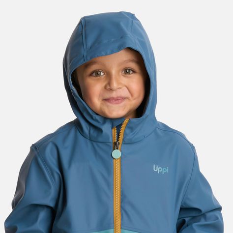 Chaqueta Niño Muddy B-Dry Hoody Azul Piedra Lippi I25-3