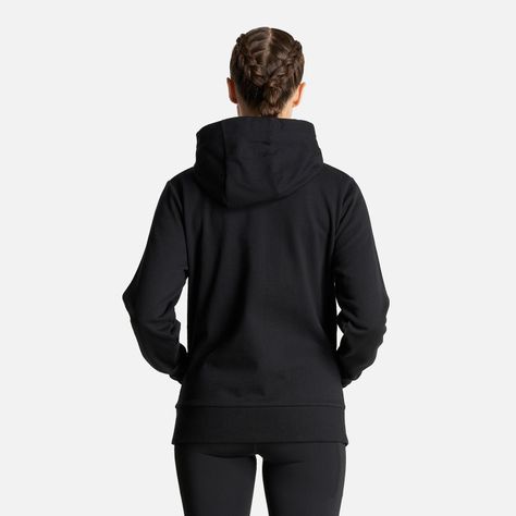 Poleron Mujer Ulmo Full Zip Hoody Sweatshirt Negro Lippi I23-4