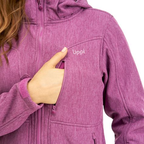 Chaqueta Mujer Macaya Softshell Hoody Jacket Purpura Lippi-4