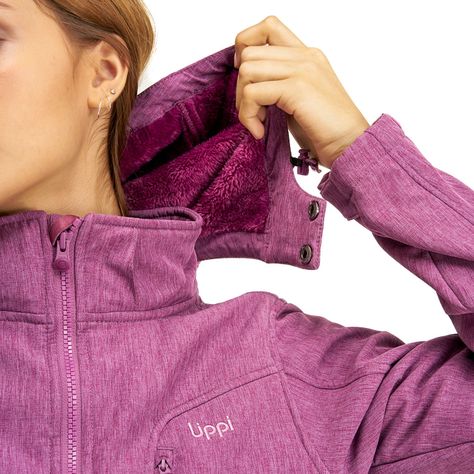 Chaqueta Mujer Macaya Softshell Hoody Jacket Purpura Lippi-6