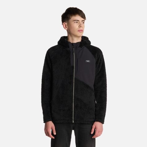 Polar Teen Boy Bear Shaggy-Pro Hoody Jacket Negro Lippi I25-0