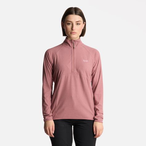 Polerón Mujer Jacaranda Nano-F 14 Zip Rosa Oscuro Lippi-0