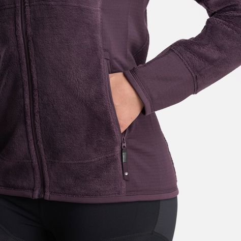 Chaqueta Mujer Numan Shaggy-Pro Jacket Morado Oscuro Lippi-6