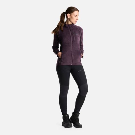 Chaqueta Mujer Numan Shaggy-Pro Jacket Morado Oscuro Lippi-7