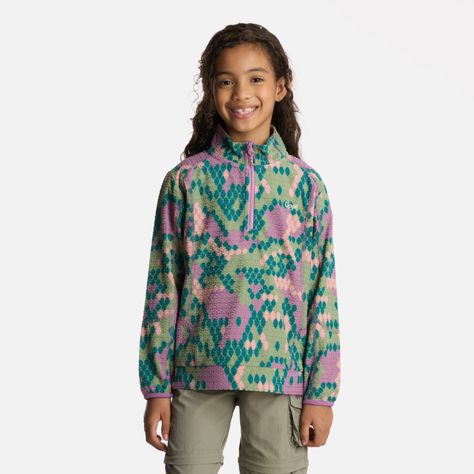 Polerón Niña Saltamontes Nano-F 14 Zip Print Turquesa Lippi-0
