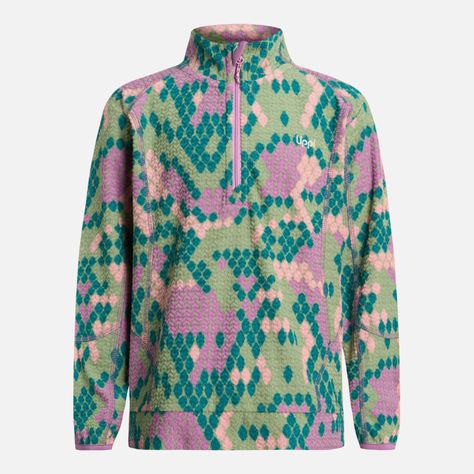 Polerón Niña Saltamontes Nano-F 14 Zip Print Turquesa Lippi-5