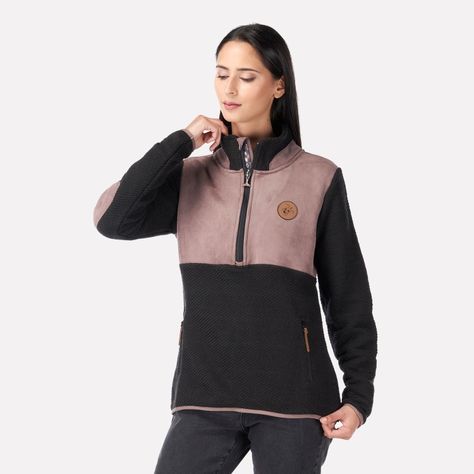 Poleron Mujer Emiliodon Negro Haka Honu V22-1