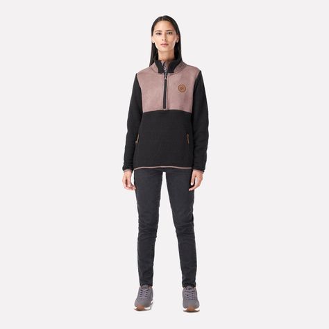 Poleron Mujer Emiliodon Negro Haka Honu V22-5