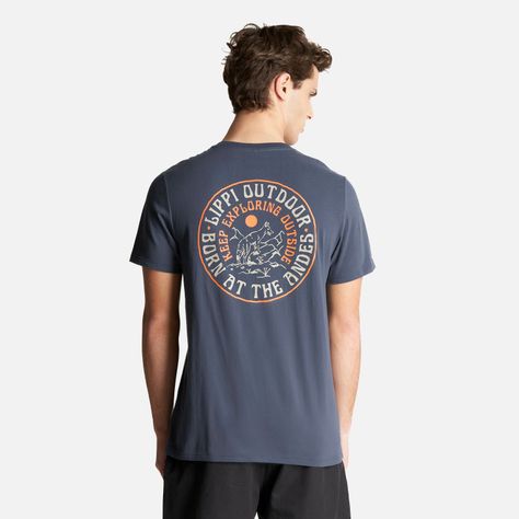 Polera Hombre Keep Exploring T-Shirt Azul Noche Lippi-1
