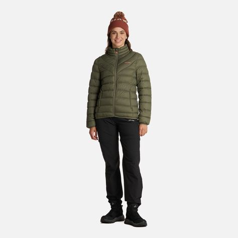 Chaqueta Mujer Ultraliviana Verde Oliva Haka Honu I25-5