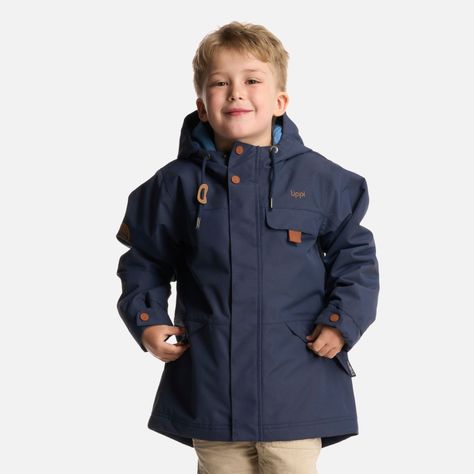 Chaqueta Niño Rainy B-Dry Hoody Jacket Azul Marino Lippi-1