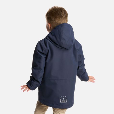 Chaqueta Niño Rainy B-Dry Hoody Jacket Azul Marino Lippi-3