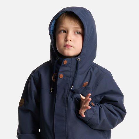 Chaqueta Niño Rainy B-Dry Hoody Jacket Azul Marino Lippi-4