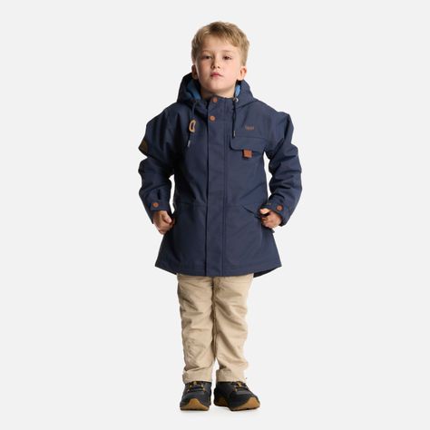 Chaqueta Niño Rainy B-Dry Hoody Jacket Azul Marino Lippi-6