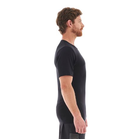 Polera Hombre Challenge Seamless T-Shirt Grafito Lippi-3
