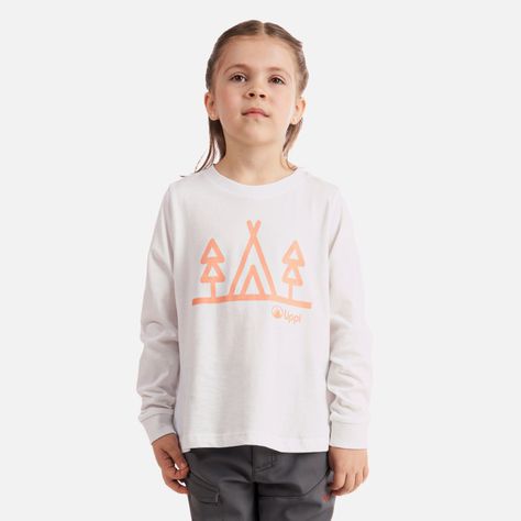 Polera Niña Logo Lippi Long Sleeve T-Shirt Blanco Lippi-1