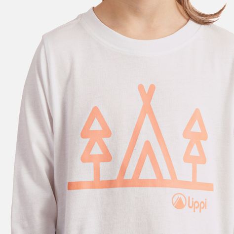 Polera Niña Logo Lippi Long Sleeve T-Shirt Blanco Lippi-4