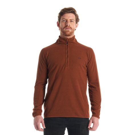 Poleron Hombre Jacaranda Nano-F 14 Zip Terracota Lippi V23-1