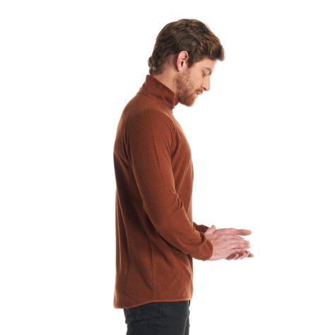 Poleron Hombre Jacaranda Nano-F 14 Zip Terracota Lippi V23-3