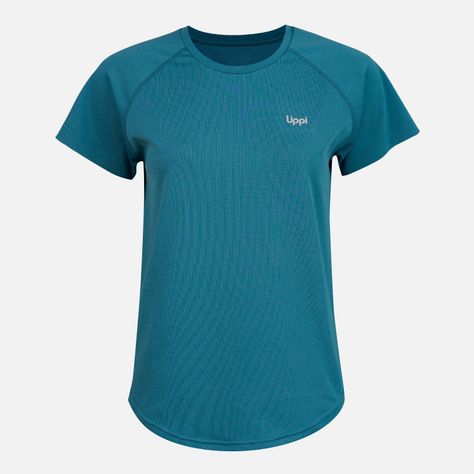 Polera Mujer Core Q-Dry T-Shirt Turquesa Claro Lippi-0