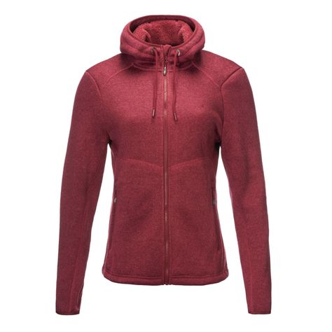 Polar Mujer Sense Blend-Pro Hoody Jacket Melange Red Lippi-0