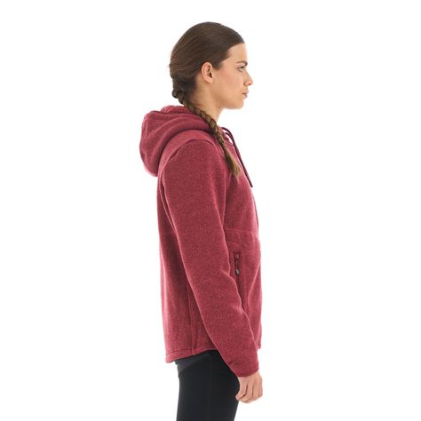Polar Mujer Sense Blend-Pro Hoody Jacket Melange Red Lippi-3
