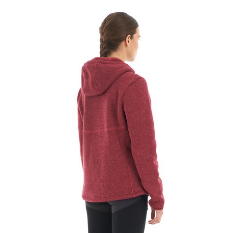 Polar Mujer Sense Blend-Pro Hoody Jacket Melange Red Lippi-4