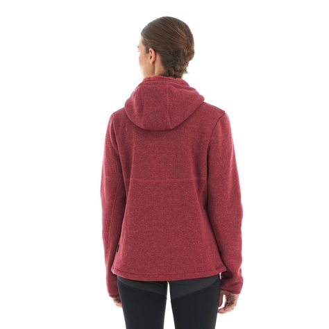 Polar Mujer Sense Blend-Pro Hoody Jacket Melange Red Lippi-5