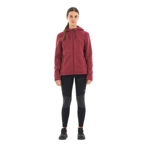 Polar Mujer Sense Blend-Pro Hoody Jacket Melange Red Lippi-8