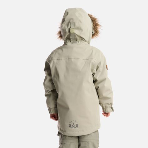 Chaqueta Niña Roble B-Dry Hoody Jacket Verde Grisaceo Lippi I24-3