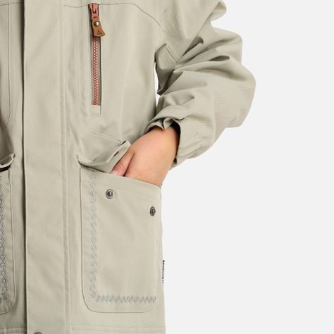 Chaqueta Niña Roble B-Dry Hoody Jacket Verde Grisaceo Lippi I24-6