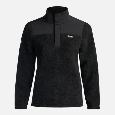 Chaqueta Mujer Glaciar Sherpa Pro 14 Zip Jacket Negro Lippi-0