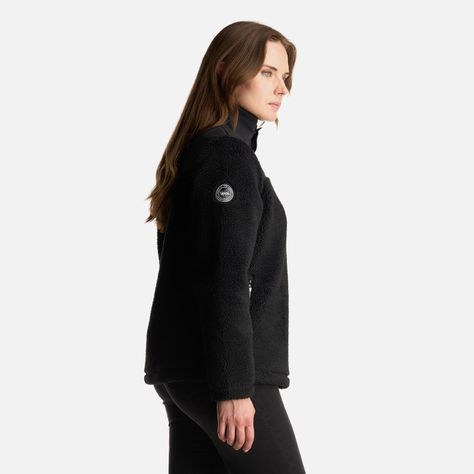 Chaqueta Mujer Glaciar Sherpa Pro 14 Zip Jacket Negro Lippi-3