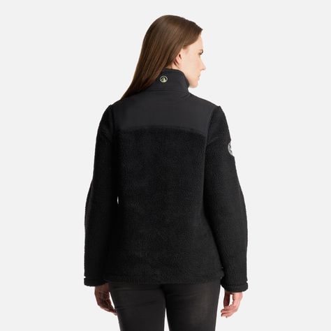 Chaqueta Mujer Glaciar Sherpa Pro 14 Zip Jacket Negro Lippi-4