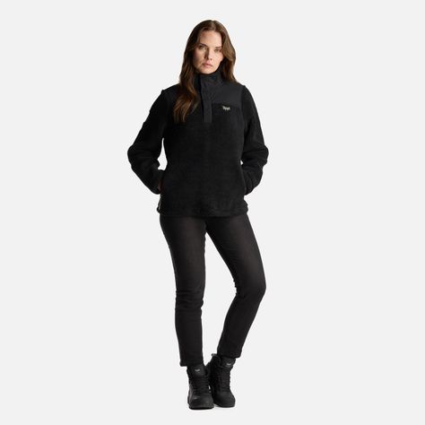 Chaqueta Mujer Glaciar Sherpa Pro 14 Zip Jacket Negro Lippi-6
