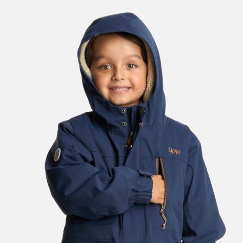 Chaqueta Niño Roble B-Dry Hoody Azul Marino Lippi I25-3