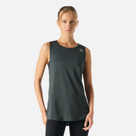 Polera Mujer Tempo Tank Top Melange Gris Vulcano-0