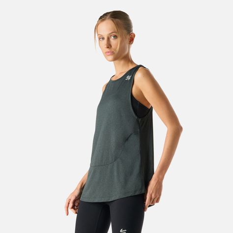 Polera Mujer Tempo Tank Top Melange Gris Vulcano-1