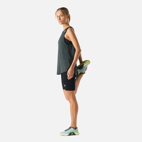 Polera Mujer Tempo Tank Top Melange Gris Vulcano-2
