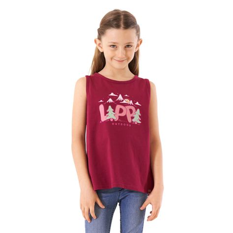 Polera Niña Scout UV-Stop T-Shirt Frambuesa Lippi-1
