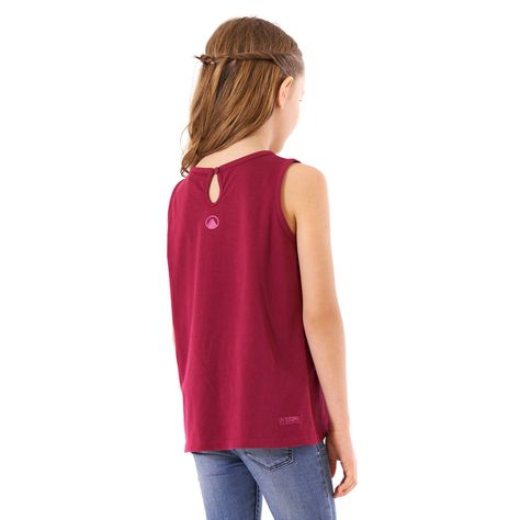 Polera Niña Scout UV-Stop T-Shirt Frambuesa Lippi-3