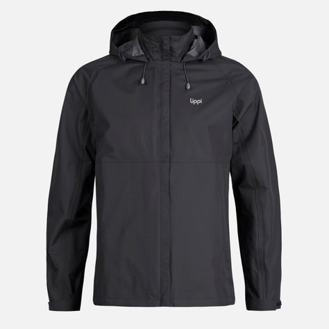 Chaqueta Hombre Alpine B-Dry Hoody Jacket Negro Lippi I23-0