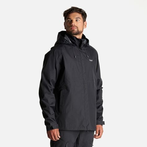 Chaqueta Hombre Alpine B-Dry Hoody Jacket Negro Lippi I23-2
