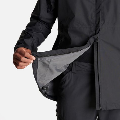 Chaqueta Hombre Alpine B-Dry Hoody Jacket Negro Lippi I23-6